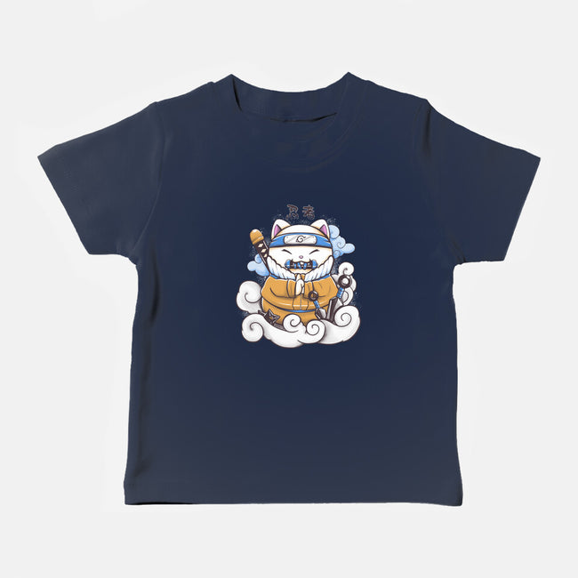 Ninja Maneki Neko-Baby-Basic-Tee-ellr