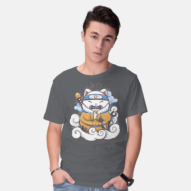 Ninja Maneki Neko-Mens-Basic-Tee-ellr