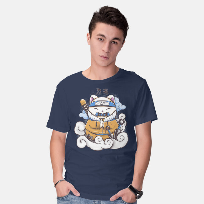 Ninja Maneki Neko-Mens-Basic-Tee-ellr