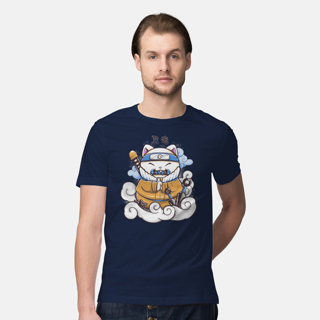 Ninja Maneki Neko-Mens-Premium-Tee-ellr