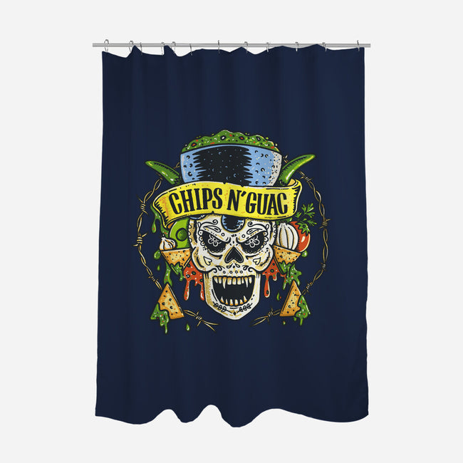 Chips N Guac-None-Polyester-Shower Curtain-Wenceslao A Romero