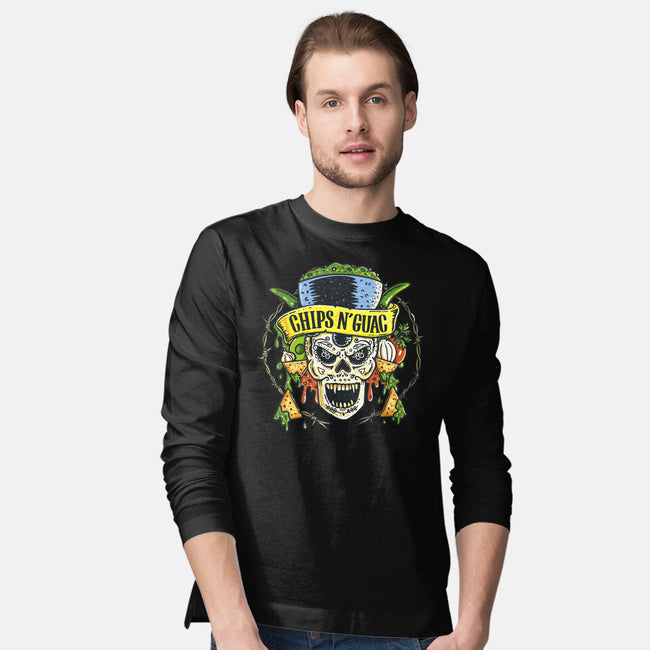 Chips N Guac-Mens-Long Sleeved-Tee-Wenceslao A Romero