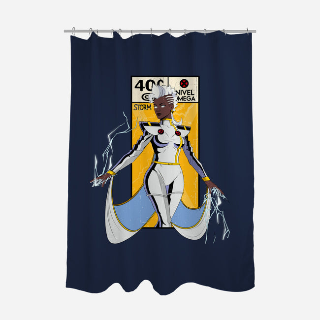 The Fury Of The Storm-None-Polyester-Shower Curtain-AqueleJutsu