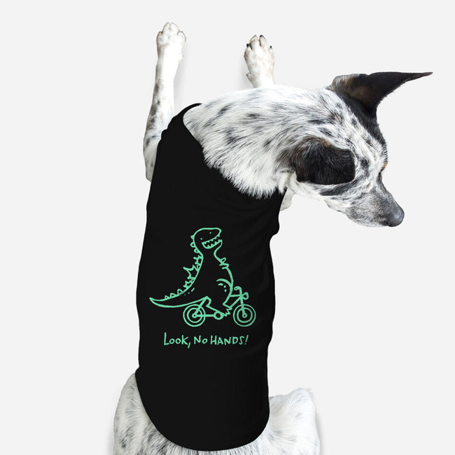 Look No Hands-Dog-Basic-Pet Tank-Wenceslao A Romero