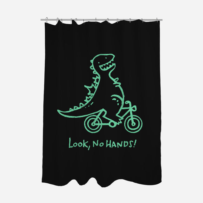 Look No Hands-None-Polyester-Shower Curtain-Wenceslao A Romero