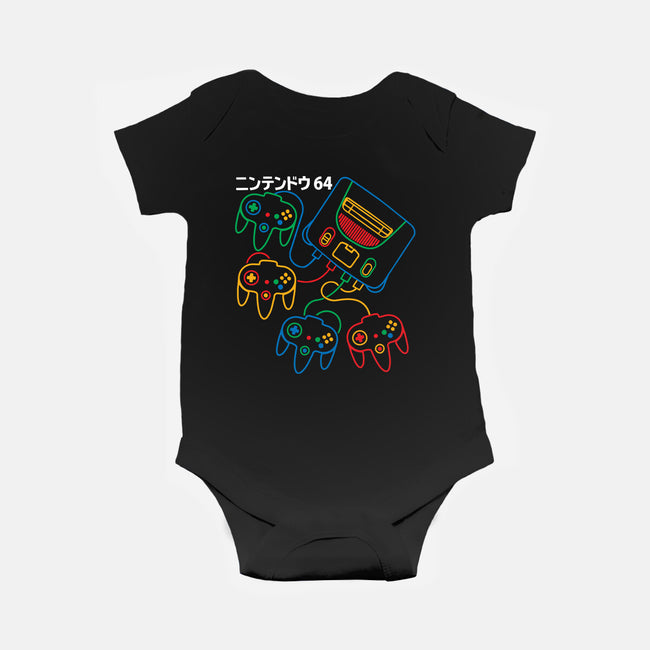 Retro N64-Baby-Basic-Onesie-dalethesk8er