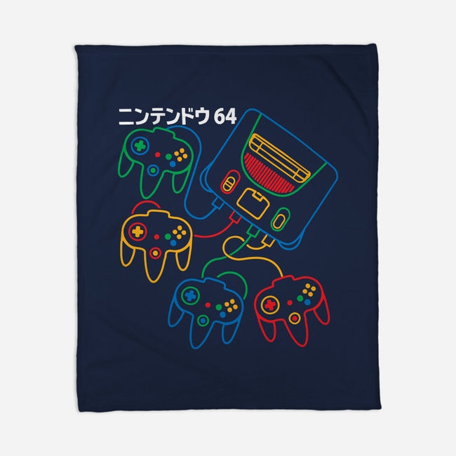 Retro N64-None-Fleece-Blanket-dalethesk8er