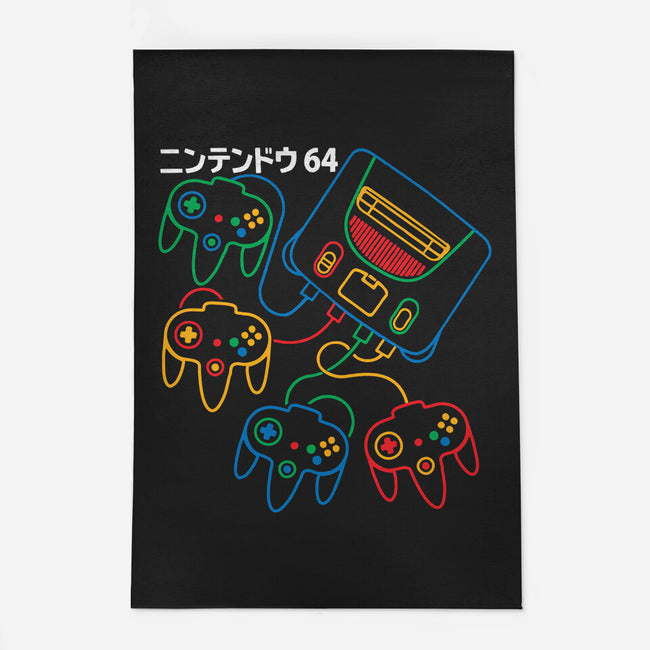 Retro N64-None-Indoor-Rug-dalethesk8er