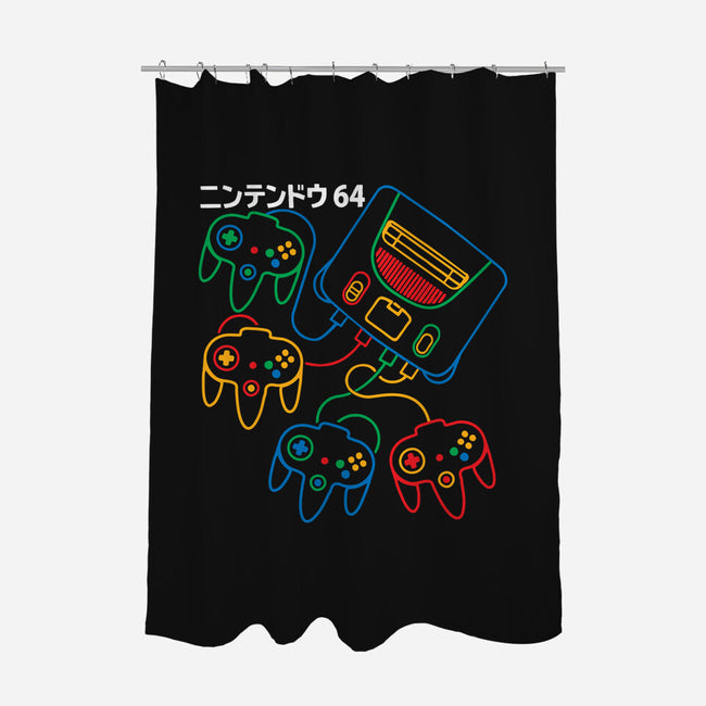 Retro N64-None-Polyester-Shower Curtain-dalethesk8er