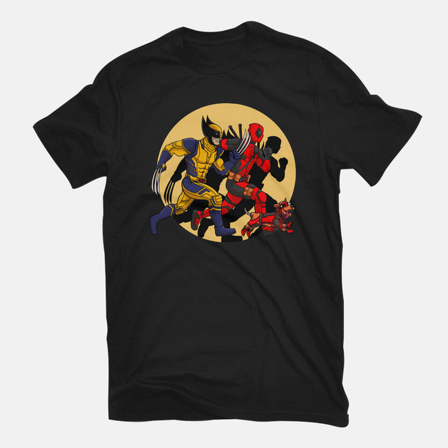 The Adventure Of Deapool And Wolverine-Womens-Basic-Tee-sin9lefighter