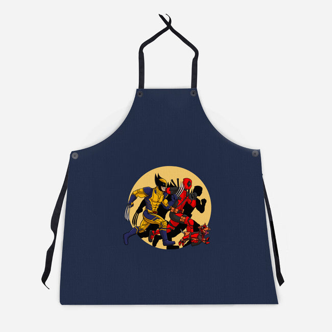 The Adventure Of Deapool And Wolverine-Unisex-Kitchen-Apron-sin9lefighter