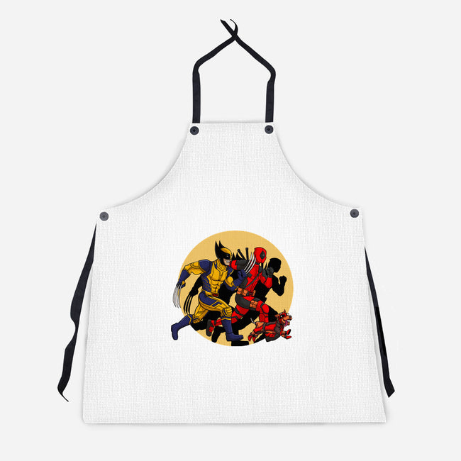 The Adventure Of Deapool And Wolverine-Unisex-Kitchen-Apron-sin9lefighter