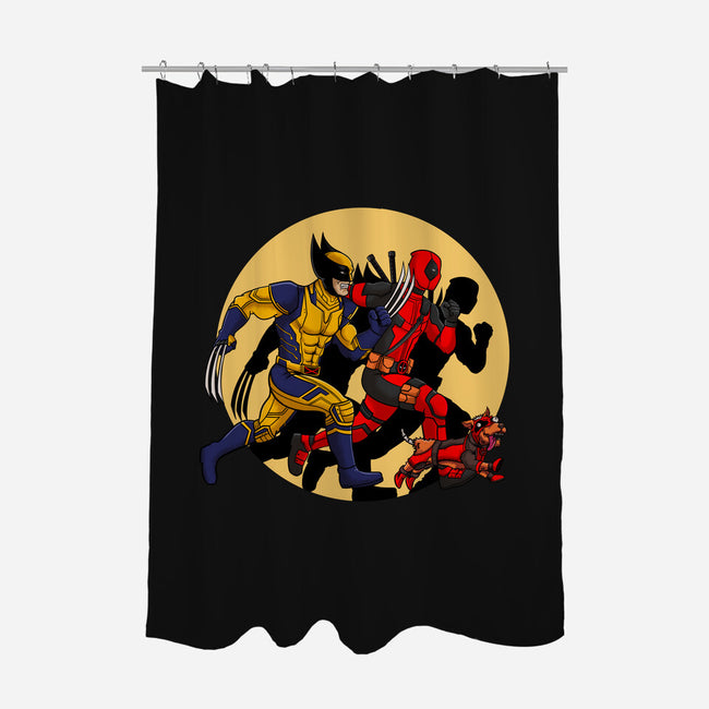 The Adventure Of Deapool And Wolverine-None-Polyester-Shower Curtain-sin9lefighter