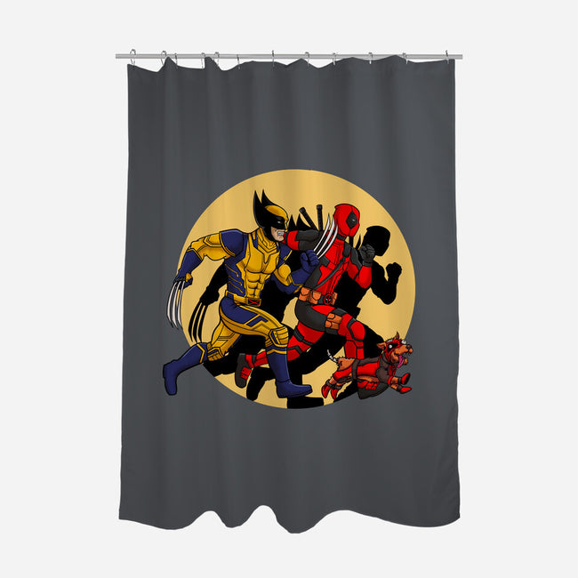 The Adventure Of Deapool And Wolverine-None-Polyester-Shower Curtain-sin9lefighter