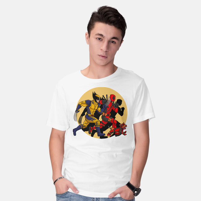 The Adventure Of Deapool And Wolverine-Mens-Basic-Tee-sin9lefighter