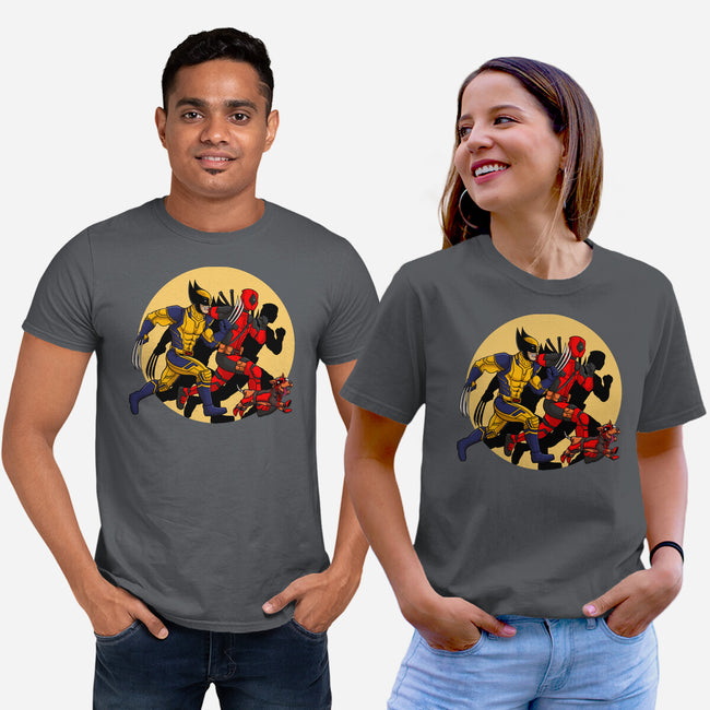 The Adventure Of Deapool And Wolverine-Unisex-Basic-Tee-sin9lefighter