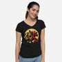 The Adventure Of Deapool And Wolverine-Womens-V-Neck-Tee-sin9lefighter