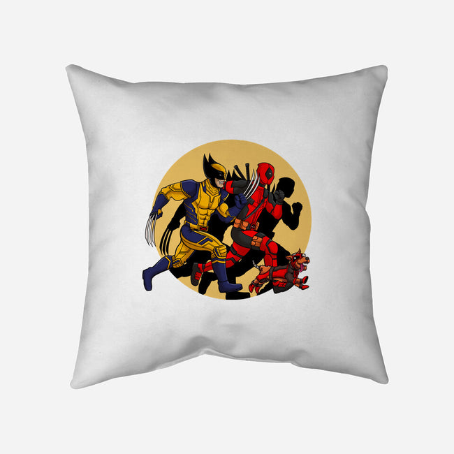 The Adventure Of Deapool And Wolverine-None-Removable Cover-Throw Pillow-sin9lefighter