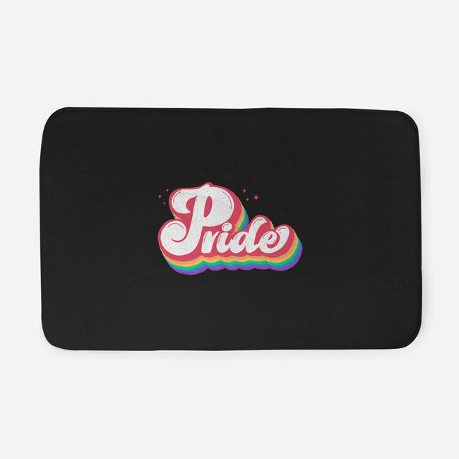 Pride Vintage Text-None-Memory Foam-Bath Mat-xMorfina