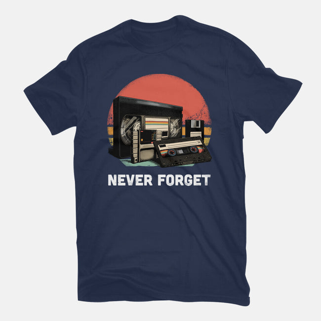 Never Forget Cassette-Womens-Basic-Tee-GoshWow