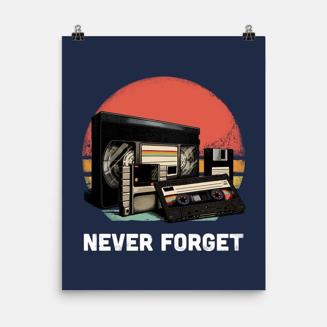 Never Forget Cassette-None-Matte-Poster-GoshWow