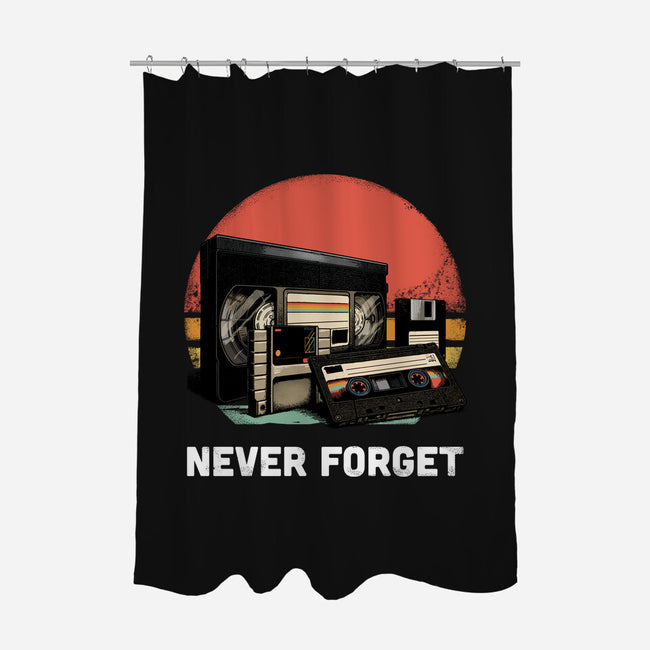 Never Forget Cassette-None-Polyester-Shower Curtain-GoshWow