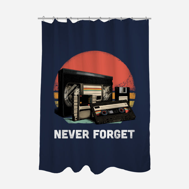 Never Forget Cassette-None-Polyester-Shower Curtain-GoshWow