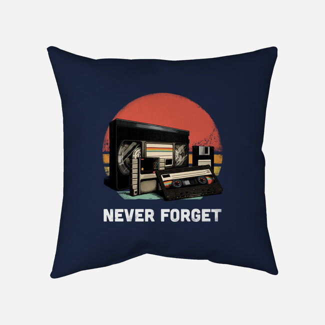 Never Forget Cassette-None-Removable Cover-Throw Pillow-GoshWow