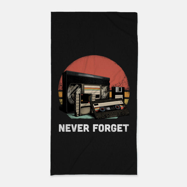 Never Forget Cassette-None-Beach-Towel-GoshWow