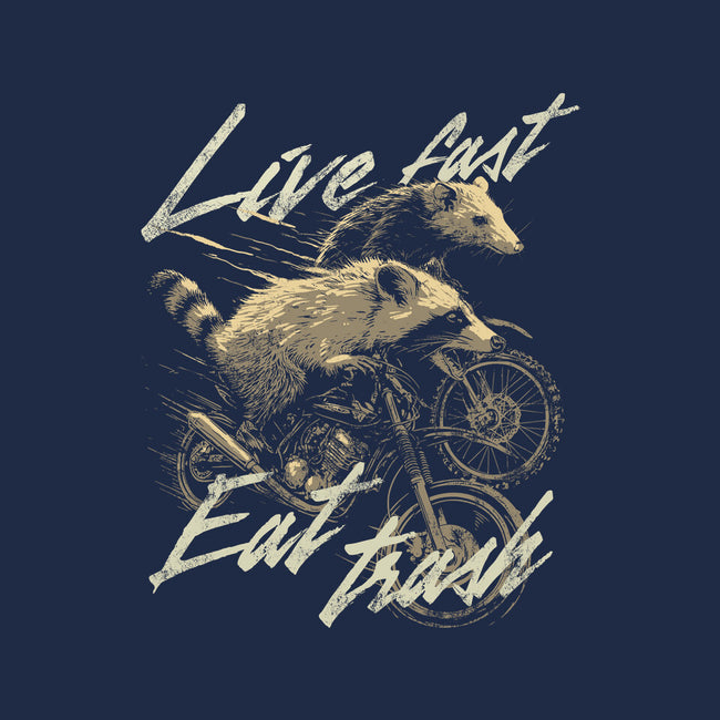 Raccoon Live Fast Eat Trash-Mens-Basic-Tee-GoshWow