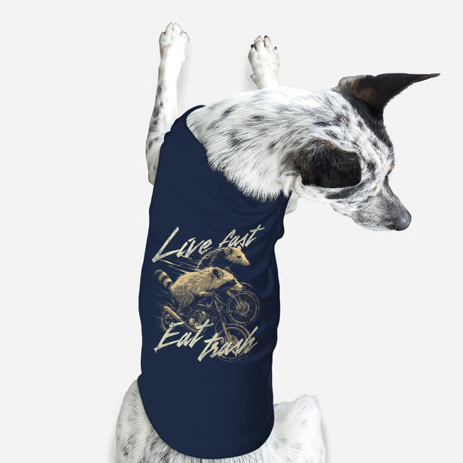 Raccoon Live Fast Eat Trash-Dog-Basic-Pet Tank-GoshWow