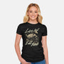 Raccoon Live Fast Eat Trash-Womens-Fitted-Tee-GoshWow