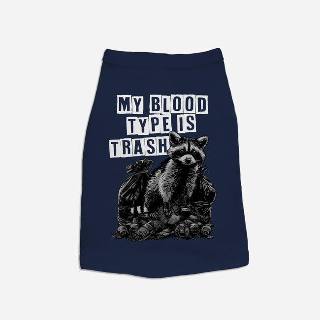 Trash Blood Type-Cat-Basic-Pet Tank-GoshWow