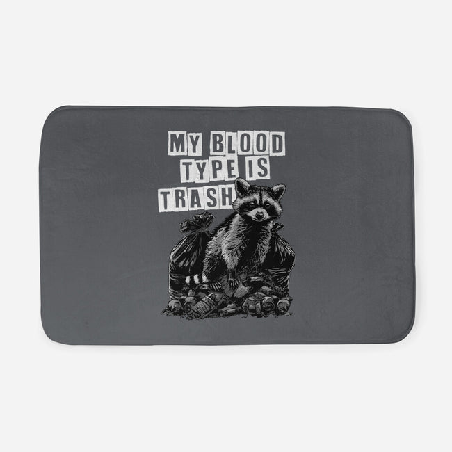 Trash Blood Type-None-Memory Foam-Bath Mat-GoshWow