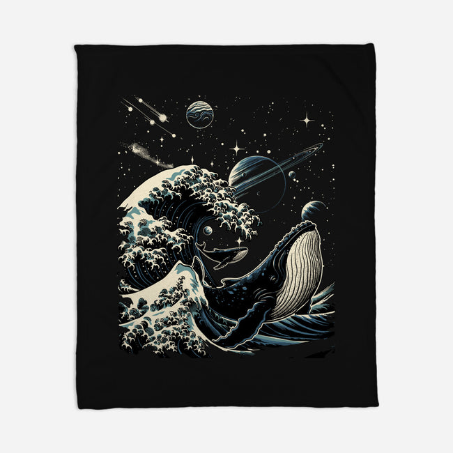 Cosmic Kanagawa-None-Fleece-Blanket-GoshWow