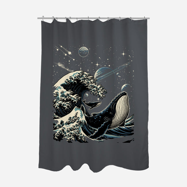 Cosmic Kanagawa-None-Polyester-Shower Curtain-GoshWow