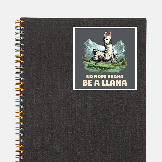 Drama Llama-None-Glossy-Sticker-GoshWow