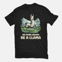 Drama Llama-Womens-Fitted-Tee-GoshWow