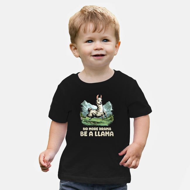 Drama Llama-Baby-Basic-Tee-GoshWow