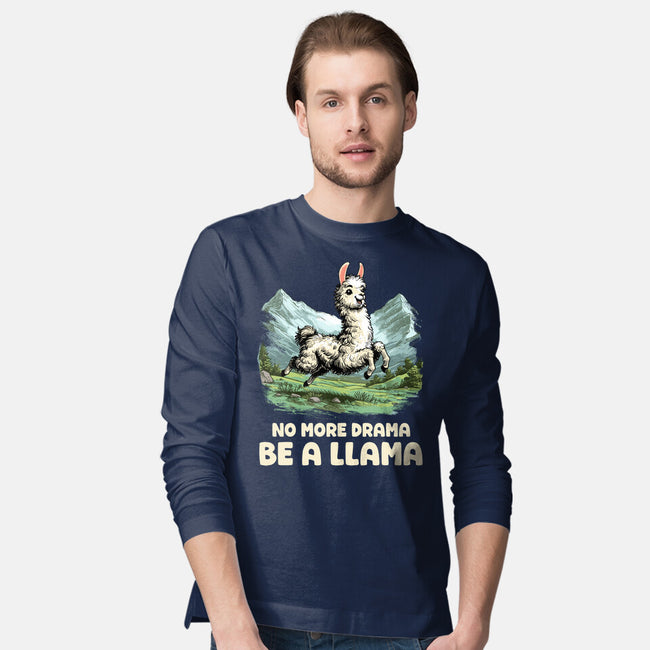 Drama Llama-Mens-Long Sleeved-Tee-GoshWow