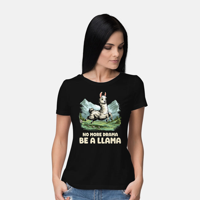 Drama Llama-Womens-Basic-Tee-GoshWow