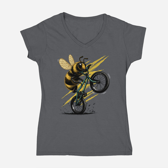 Buzzcycle-Womens-V-Neck-Tee-GoshWow