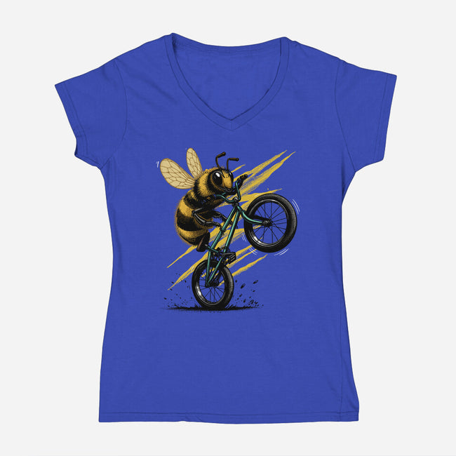 Buzzcycle-Womens-V-Neck-Tee-GoshWow