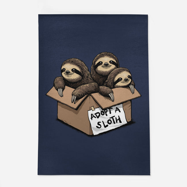 Adopt A Sloth-None-Indoor-Rug-GoshWow