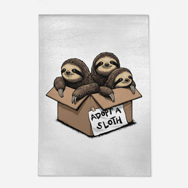 Adopt A Sloth-None-Indoor-Rug-GoshWow