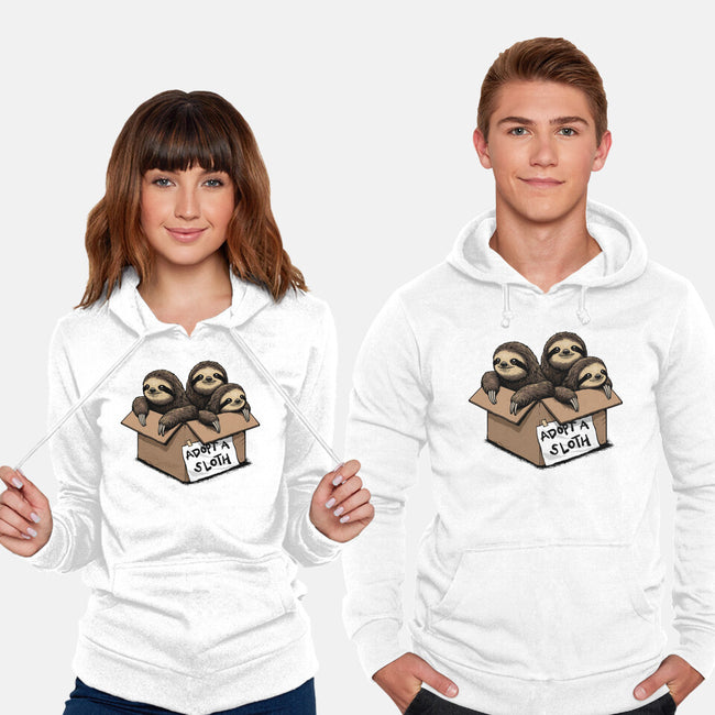 Adopt A Sloth-Unisex-Pullover-Sweatshirt-GoshWow