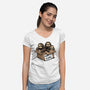 Adopt A Sloth-Womens-V-Neck-Tee-GoshWow