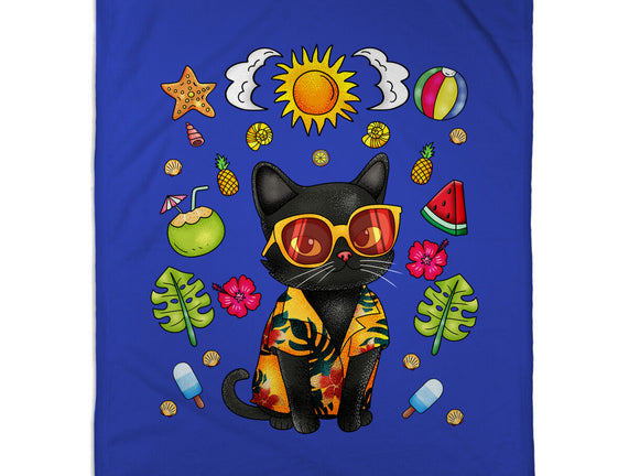 Summer Black Cat