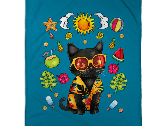 Summer Black Cat