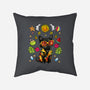 Summer Black Cat-None-Removable Cover-Throw Pillow-JamesQJO